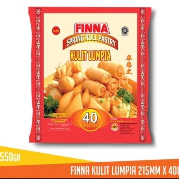 

PastikanTerjaminMutunya- Spring Roll Pastry / Kulit Lumpia Besar (40Pcs) 215MM Finna