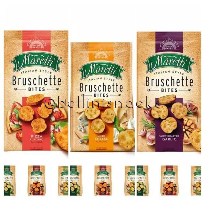 

PastikanTerjaminMutunya- MARETTI Bruschette Bites/ Chips [70gr] - croutons - roti kering