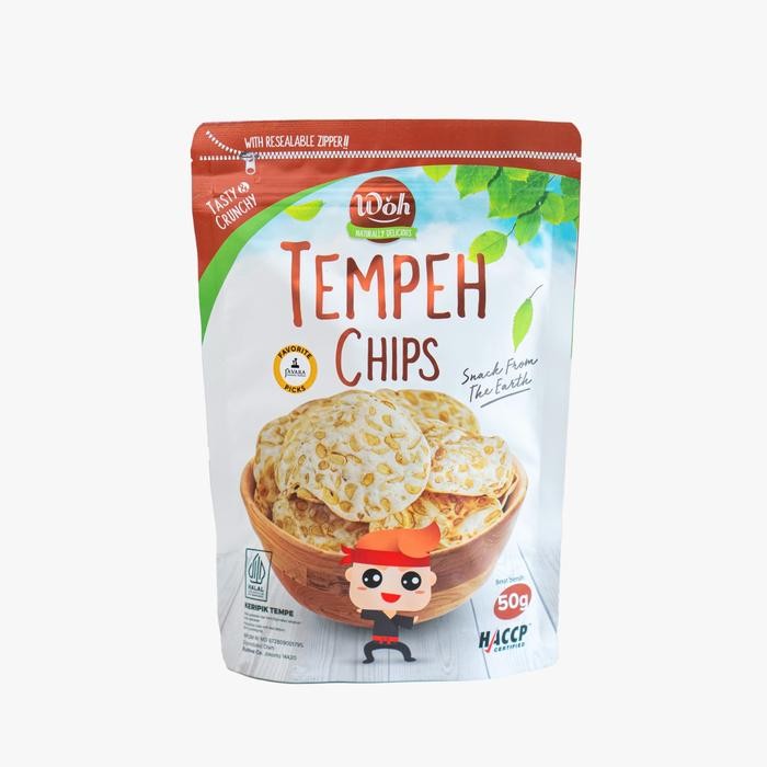 

PastikanTerjaminMutunya- Keripik Snack Tempe Sehat Woh Tempe Chips 50g