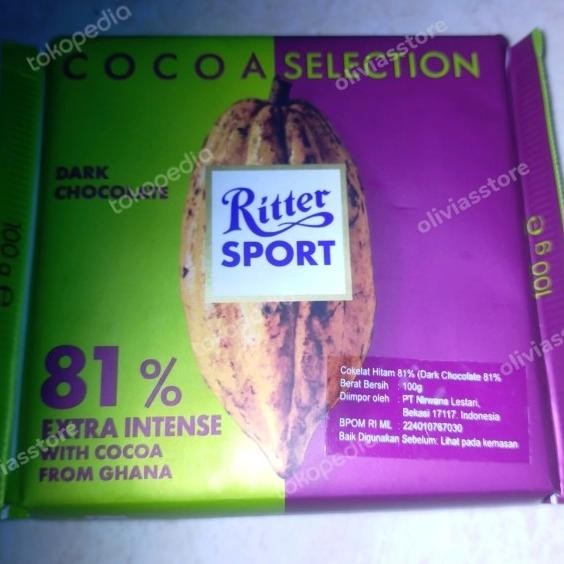 

PastikanTerjaminMutunya- ritter sport dark chocolate extra intense 81% sale