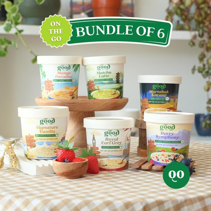 

PastikanTerjaminMutunya- [The Good Co.] BUNDLE OF 6 Instant Oatmeal Cup