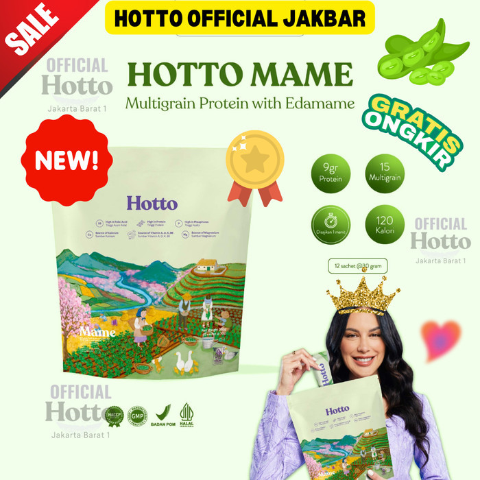 

PastikanTerjaminMutunya- PROMO!!! NEW Hotto Mame Protein Multigrain with EDAMAME 1 POUCH 12 SACHET (POPULAR)