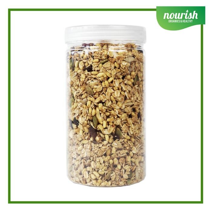 

PastikanTerjaminMutunya- Nourish Granola Original Cashew - Kacang Mede (Bebas Kolesterol, Tinggi Serat,