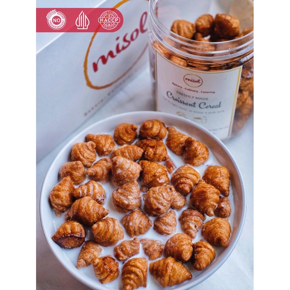 

PastikanTerjaminMutunya- PREMIUM Croissant Cereal MISOL - Snack atau sereal dengan fresh milk