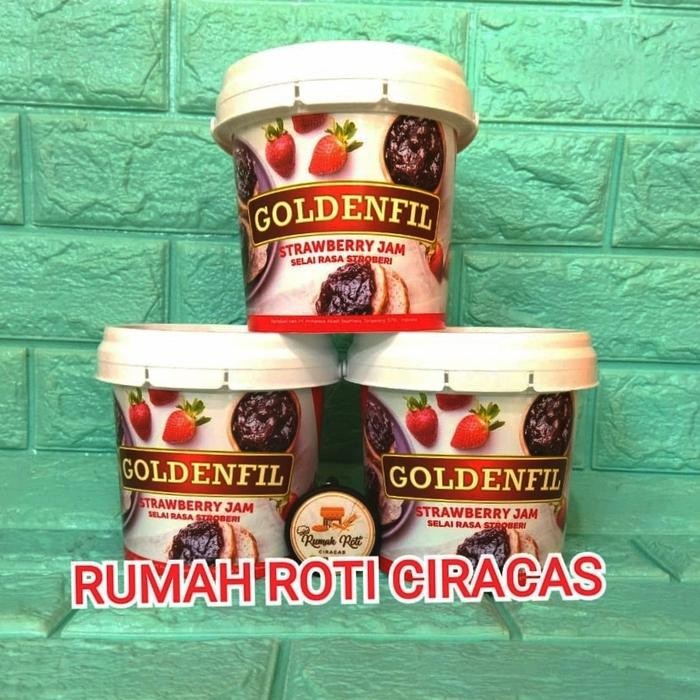 

PastikanTerjaminMutunya- GOLDENFIL STRAWBERRY JAM 1KG STRAWBERY 1 KG ISIAN OLEH ROTI CRUNCHY