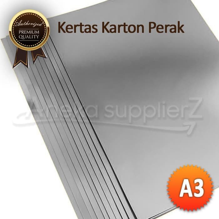 

Kertas Karton Perak Sier - A3 (42x30cm) (12 lb)