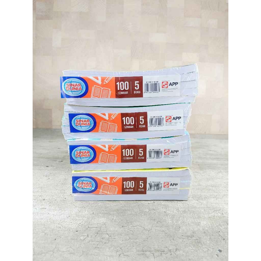 

PROMO / (PAK) Buku Tulis SIDU 100 + BONUS / Buku Tulis Sinar Dunia 100 Lembar 5 pcs/ Buku Tulis