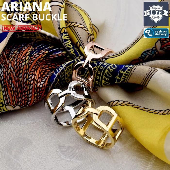 VH838 ARIANA scarf gesper scarf buckle scarf ring brooche gesper syal bros syal cincin syal TERBARU