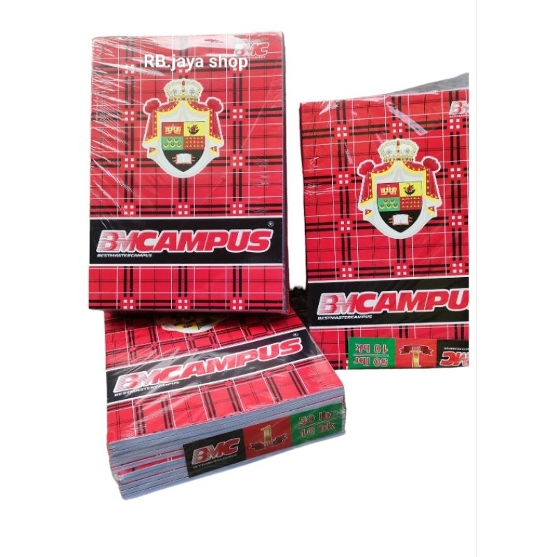 

(promo) 1 pack isi 10 buku tulis bmcampus 50 lembar