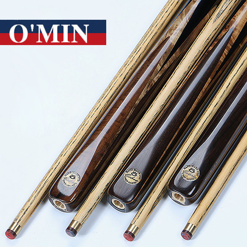 OMIN High Quality 3/4 Snooker Cue Stick 9.5mm Tips Handmade Snooker Cues Case Set China
