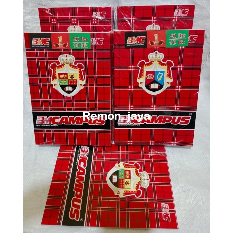 

promo Buku tulis bmcampus 50 lembar (1 pak isi 10 pcs buku ) / buku catatan ukuran boxy