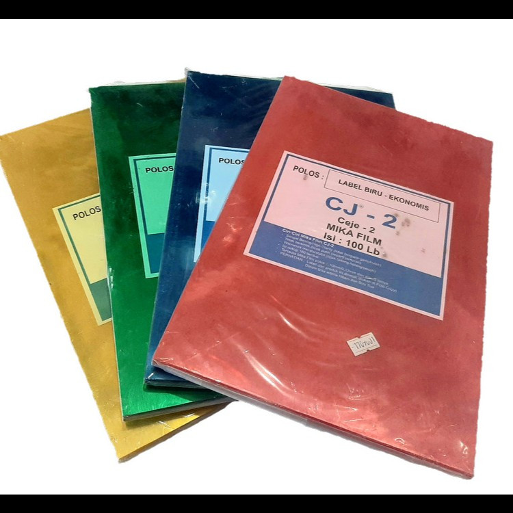 

[100 pcs] cover mika plastik jilid warna uk. Folio