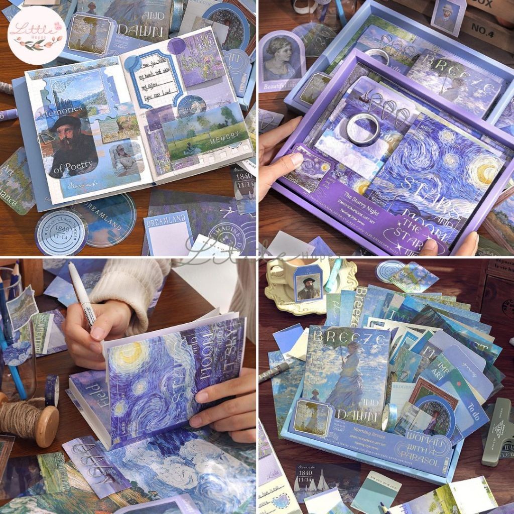 

Gift Box 155 Pcs A6 DIY Journal Set 11 in 1 Hadiah Murah Unik Vintage Scrapbook Lucu