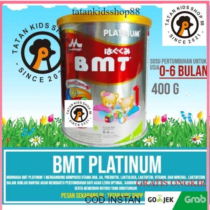 Morinaga BMT Platinum 0 6 bulan 800gr 400 gr Susu Formula Bayi Sufor