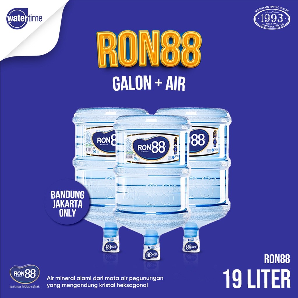 

Ron88 - Galon + Isi Air 19 Liter