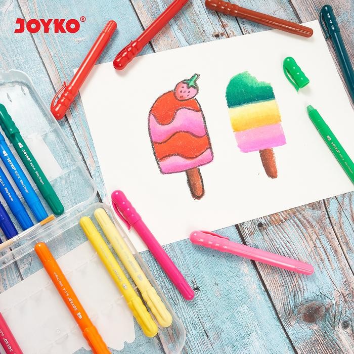

Joyko Twist Crayon Silky Crayon Oil Pastel 24 Colours / Krayon Halus Krayon Joyko 24 Warna Slc-A-24