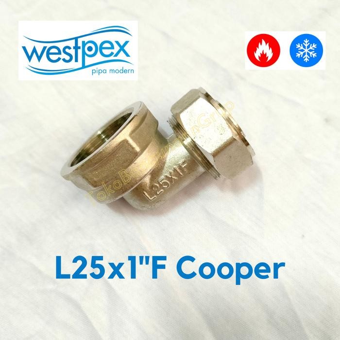 WESTPEX COOPER Knee L 25 x 1 F / Keni Drat Dalam L25 x 1 F Kode 97