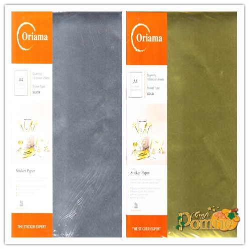 

Sticker Paper ama Gold / Sier - Kertas Stiker ama A4