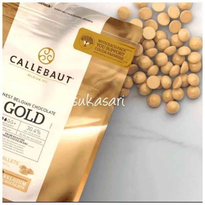 

CALLEBAUT GOLD 34% CARAMEL 200 GR REPACK / COKLAT BELGIA