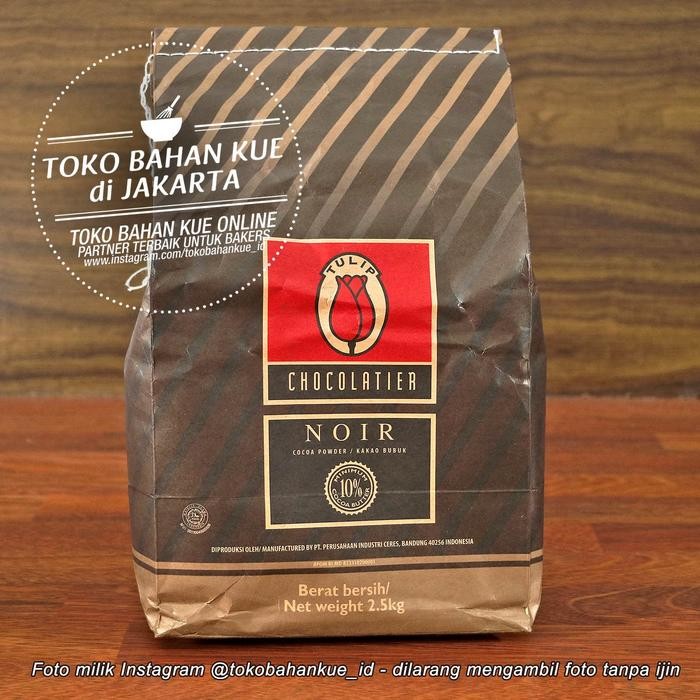 

TULIP NOIR HITAM PURE COCOA POWDER COKLAT BUBUK COKELAT 2,5KG/1SAK