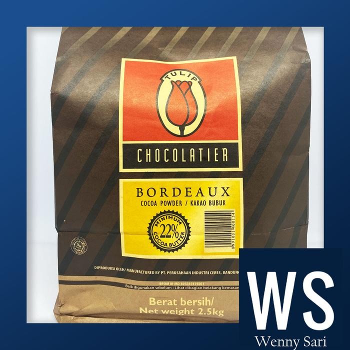 

COKLAT BUBUK/COCOA POWDER TULIP BORDEUX 2,5 KG
