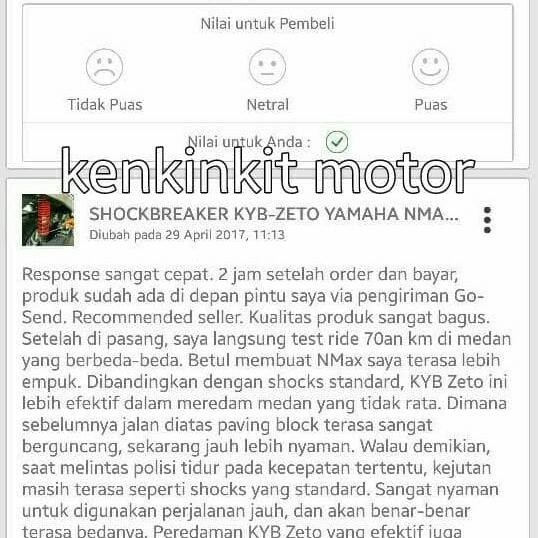 ORIGINAL.. SHOCK NMAX KAYABA ZETO