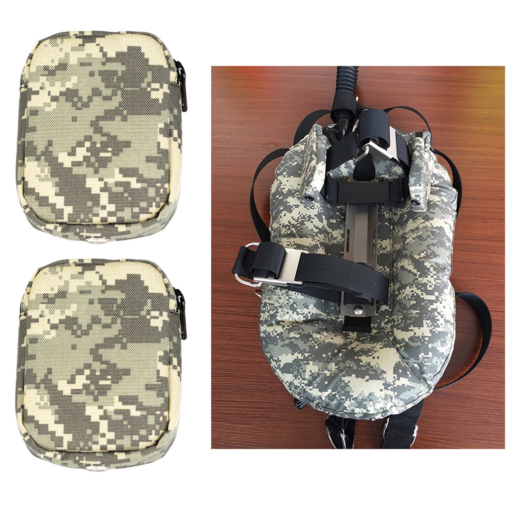 Dive Weight Pocket BCD 2kgs Weights Pouch Carry Bag for Scuba Diving Snorkeling Spearfishing Accesso