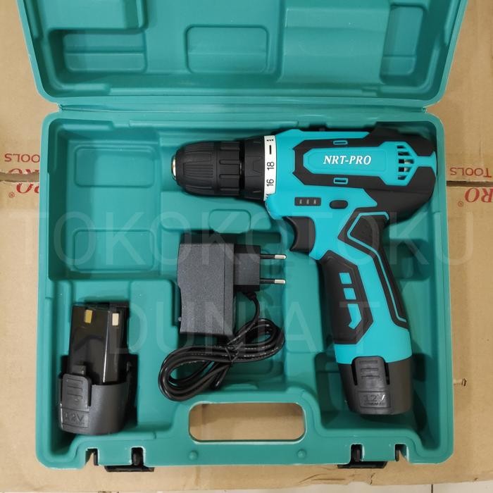 NRT-PRO Mesin Bor Baterai Cordless Drill NRT PRO DC-330 10mm 12V
