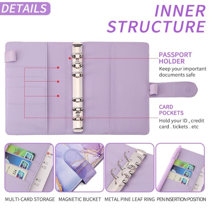 

a6 budget binder diary folder buku budget notebook