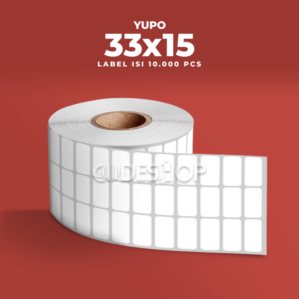 

Label Printer Bare 33x15mm 3 YUPO Isi 10pcs