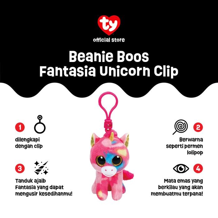TY - Beanie Boos Fantasia Unicorn - Keychain