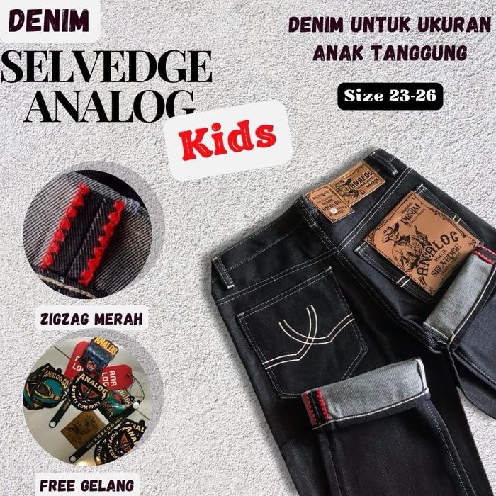Bolden- Denim Selvedge Analog / Denim Anak Tanggung / Denim Original Analog Bahan Raw Denim