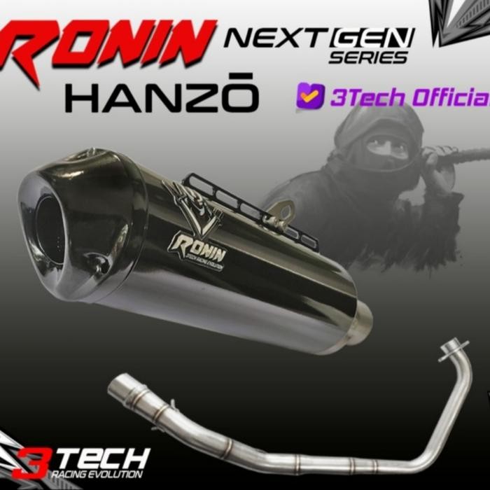 PROMO.. KNALPOT RACING 3 SUARA 3TECH NEXTGEN RONIN HANZO FULLSET ORIGINAL