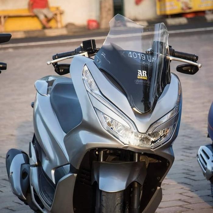 Windshileld Visor TwoTone Carbon Honda Pcx -150 Lokal MHR Best Quality