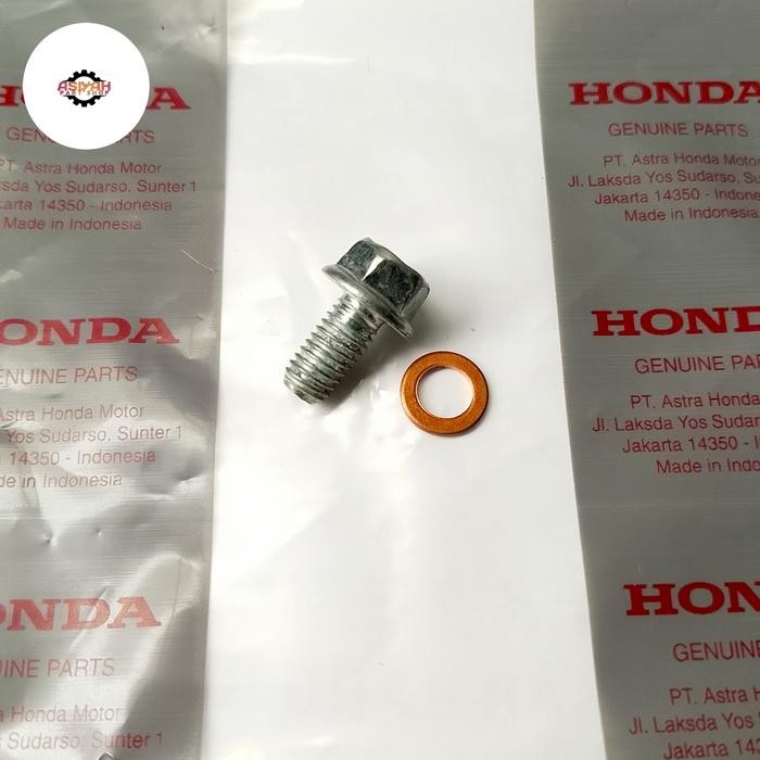 PREMIUM Baut ring tembaga oli gardan pembuangan baut 12 Honda beat vario