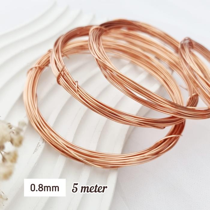 PREMIUM kawat tembaga 0,8 (rosegold)