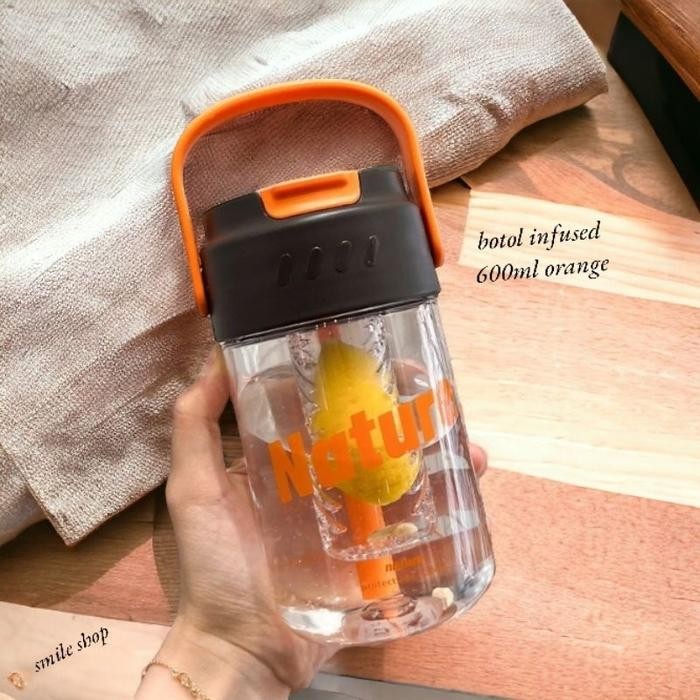 ID BOTOL INFUSED TEA & BUAH 600ML +EXTRA PACKING KARDUS BOTTLES KITCHENWARE CANGKIR