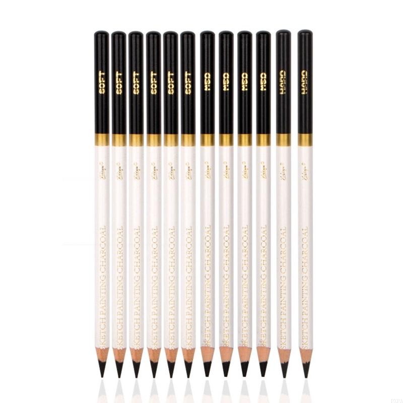 

Pxpa 12Pieces Sketch Pencils Charcoal Pencil Premium Pencil Anti-Break For Kid Beginner Sketching