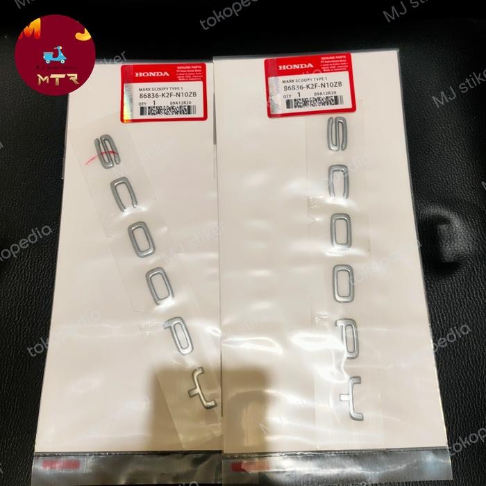 Emblem Honda Scoopy Prestige Original - Asli
