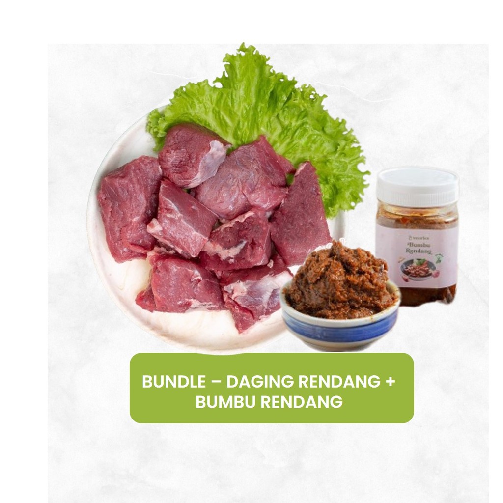 

Bundle - Daging Rendang atau Semur Tidak Beku & Sayurbox Bumbu Rendang 150 ml 1 pack
