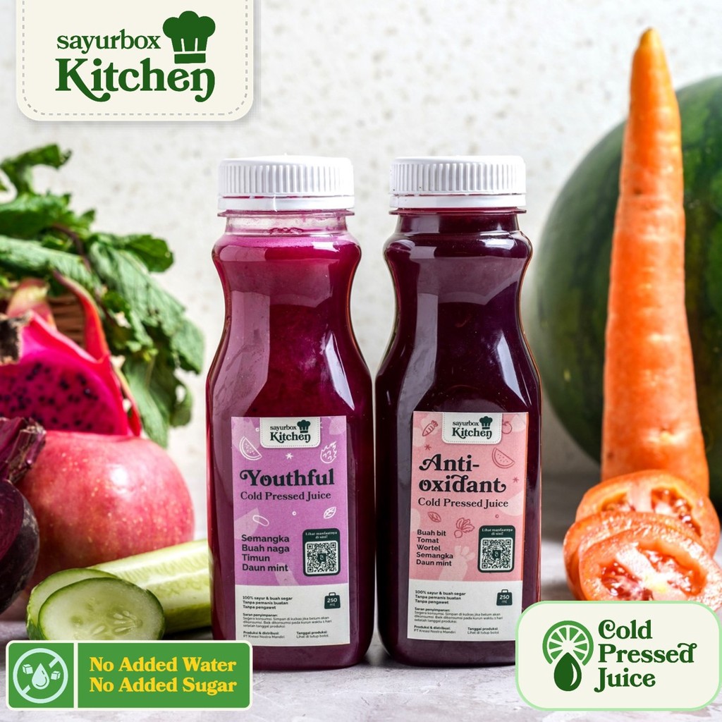 

Bundle - Sayurbox Kitchen Cold Pressed Juice Antioxidant dan Youthful 1 pack