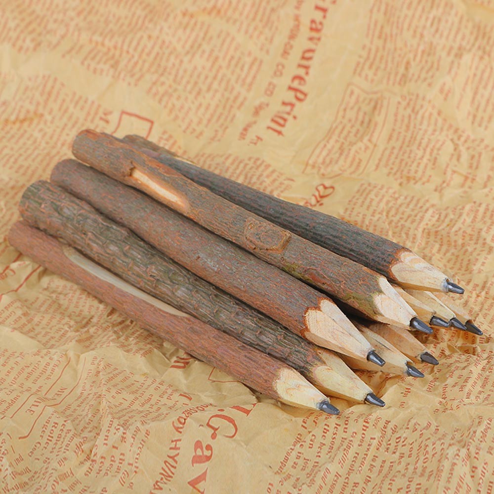 

1Pc Wooden Pencil Branch And Twig Graphite Pencil Crafts Writing Tool Drawing Painting Pen School