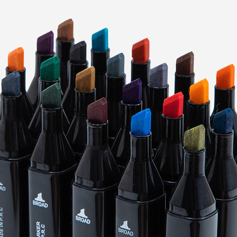 

Double Headed Oily Tip Based Markers 12/30/36 Colors Oily Art For Graffiti Sketching Draw Manga Art