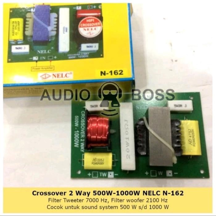 Crossover Pasif 2 Way 500 - 1000 Watt Nelc N 162 Krosofer Low High - Asli