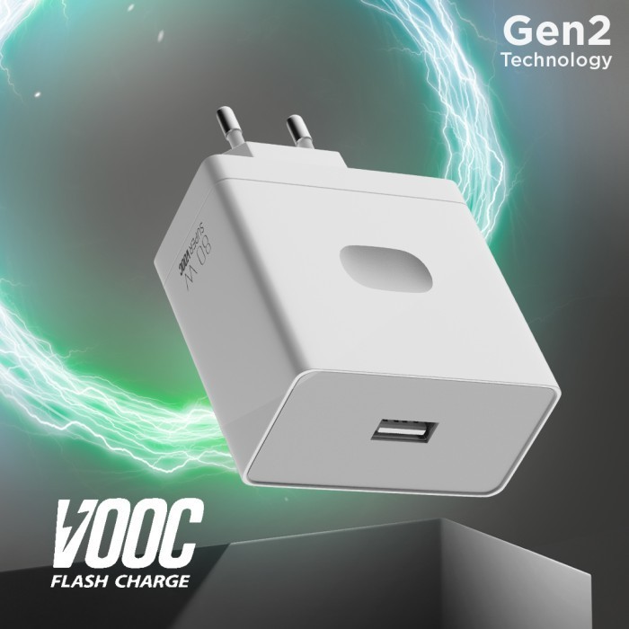 JTTOP" TITON ADAPTOR SUPER VOOC CHARGER 80W FOR OPPO ORIGINAL USB CHARGING