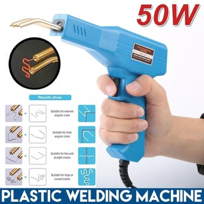 Mesin Solder Las Sambung Plastik Patah Bemper Body Spakbor Mobil Motor Gun Solder LED