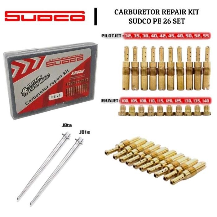 Powerjet Pj Mainjet Mj Set Karburator Karbu Pe 24 26 28 By Keihin Sudco Keihin Sudco Pilotjet Pj Mj
