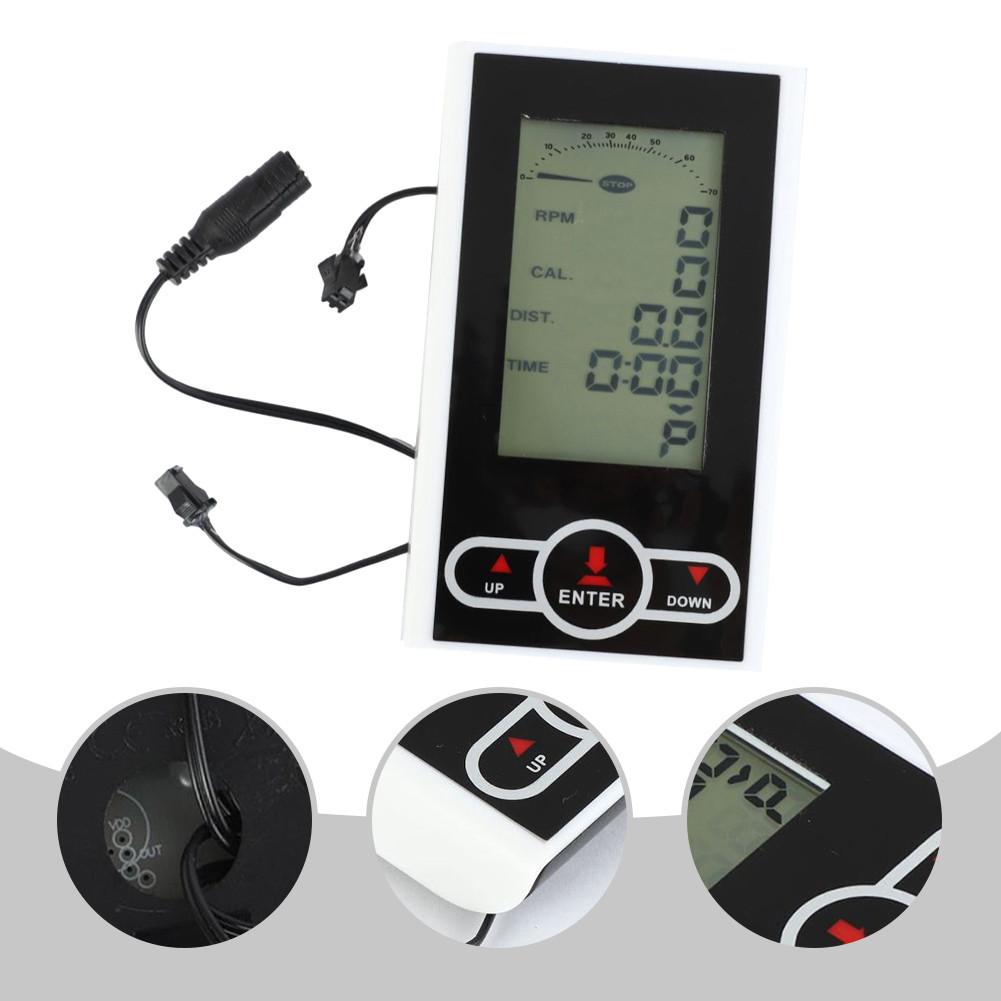 Exercise Bike Monitor Speedometer Stationary Bike Elliptical Trainer Display Exercise Bike Monitor S