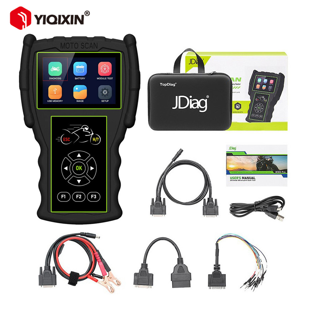 BEST SELLER JDiag M100 Pro Motorcycle Diagnostic Tool OBD OBD2 Scanner Code Reader Real Time Data Fo