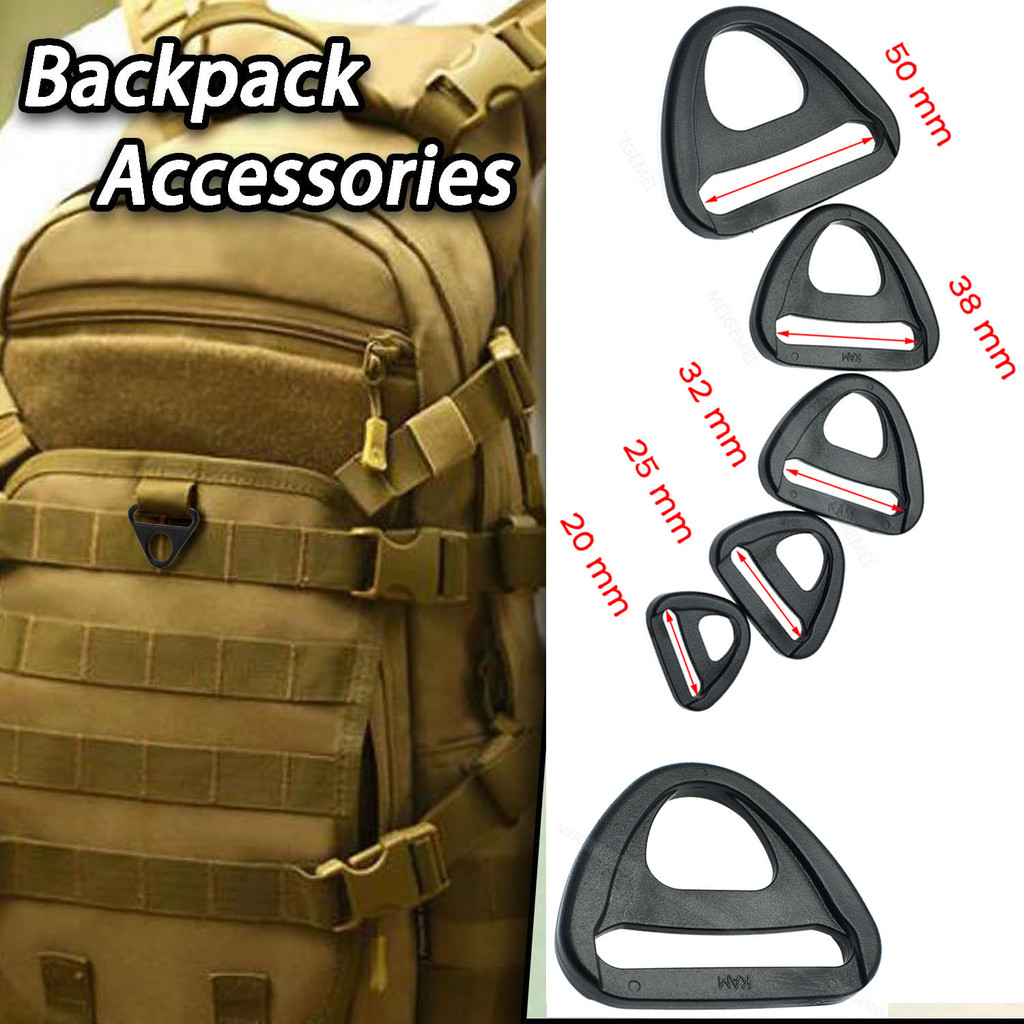 

10Pcs Webbing 20Mm 25Mm 32Mm 38Mm 50Mm Plastic Adjuster With Bar Swivel Clip D-Ring Loop Insert